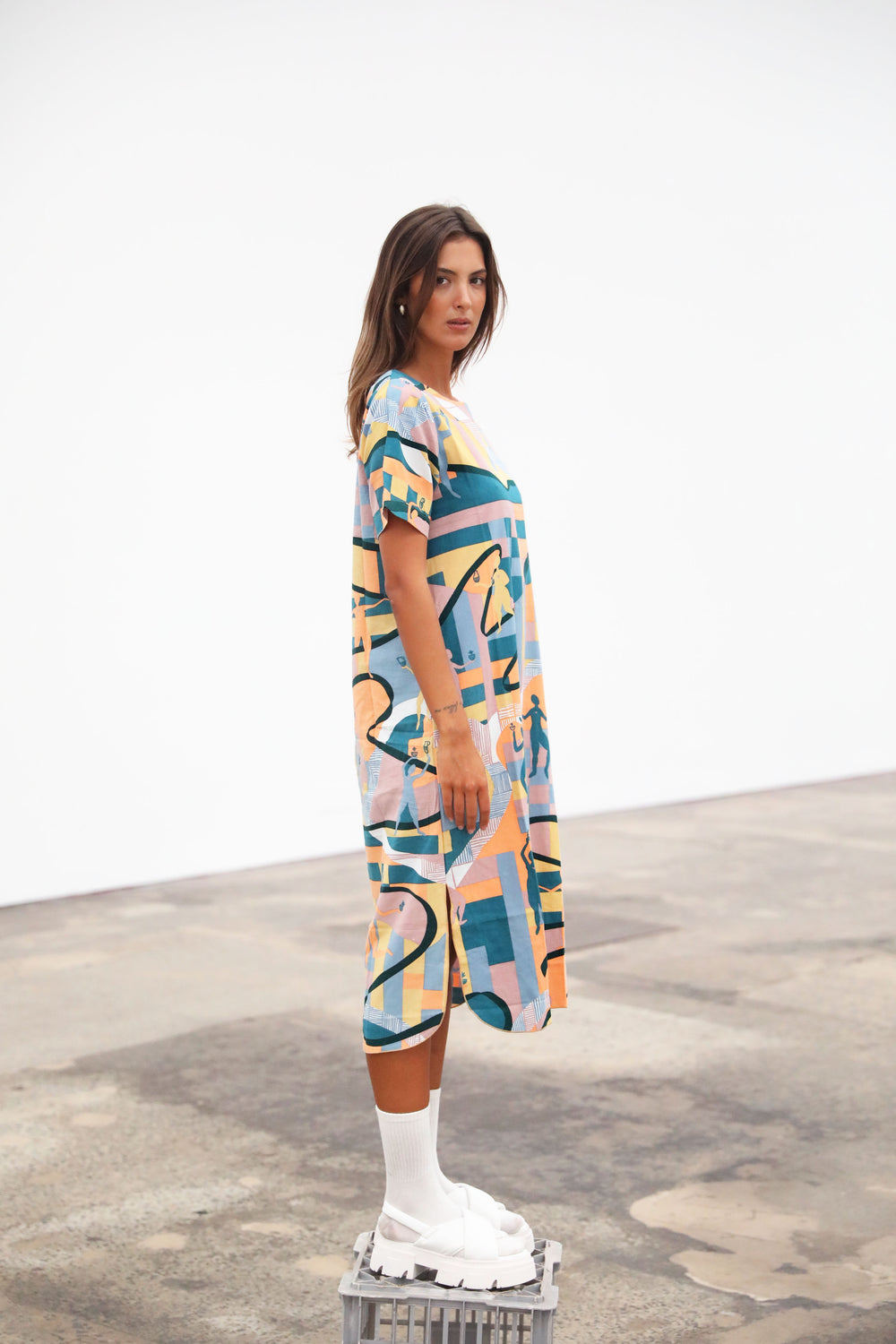 Main Street Avenue Dress - Multi