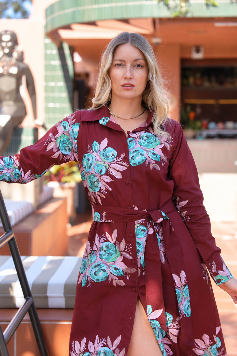Casa Rosetta Shirt Dress - Rouge