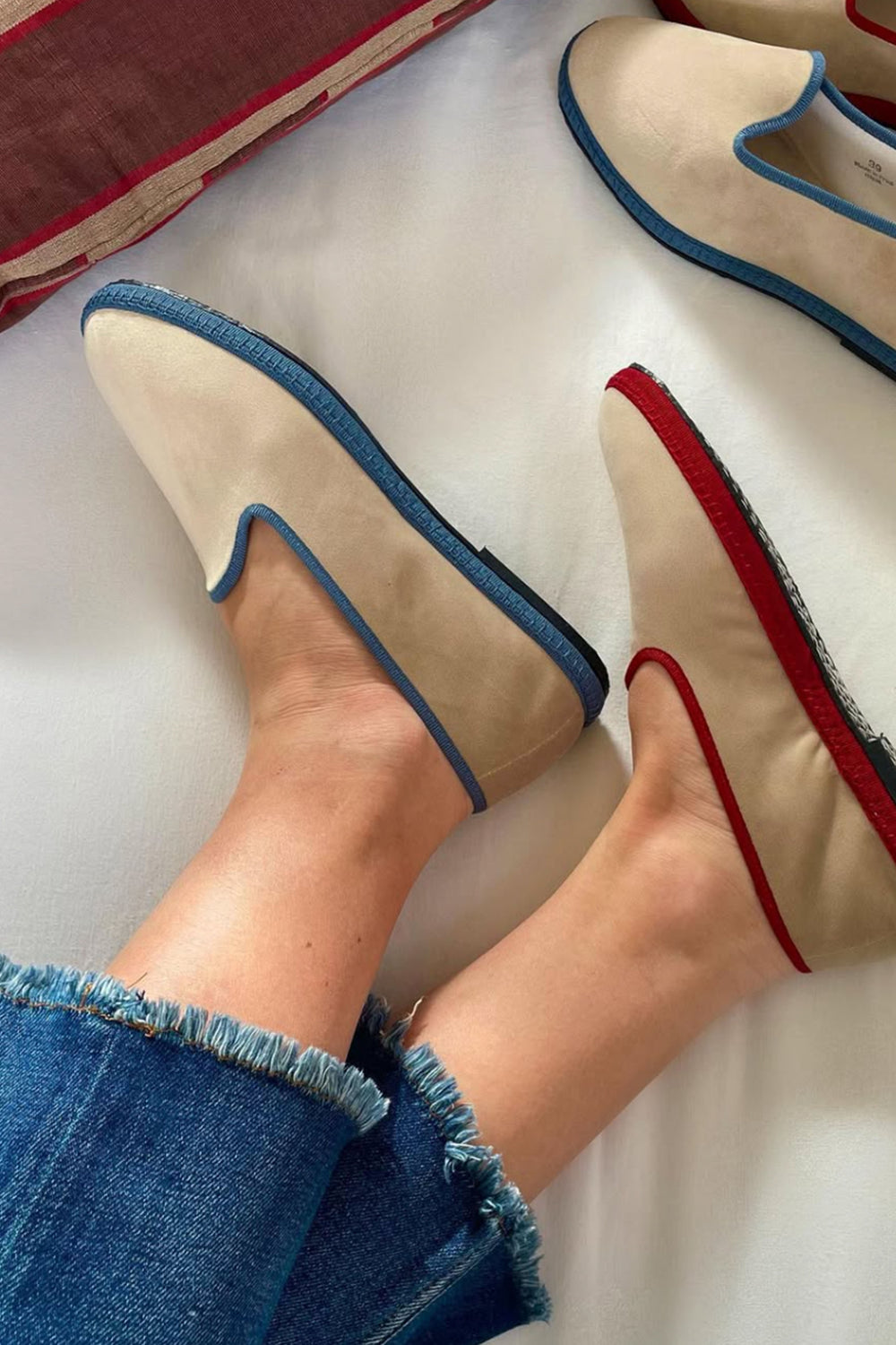 Velvet Shoes - Creme - Frank And Dollys