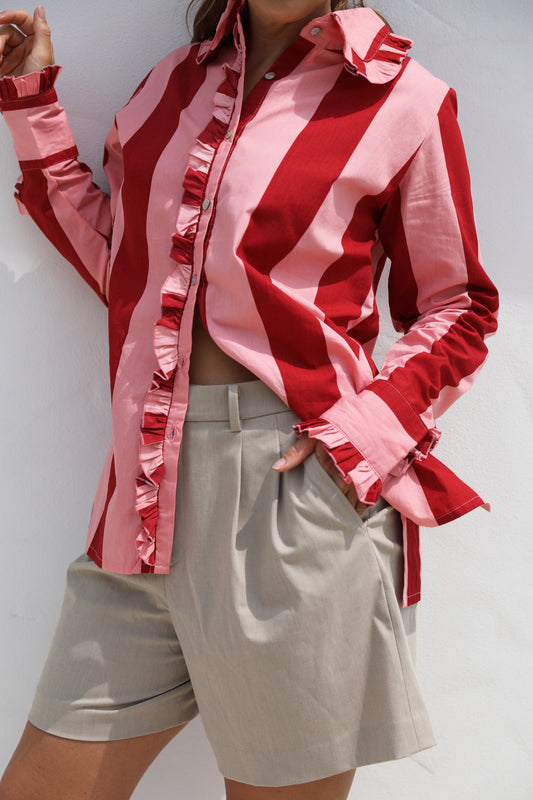 Paloma Shirt - Vino - Frank And Dollys