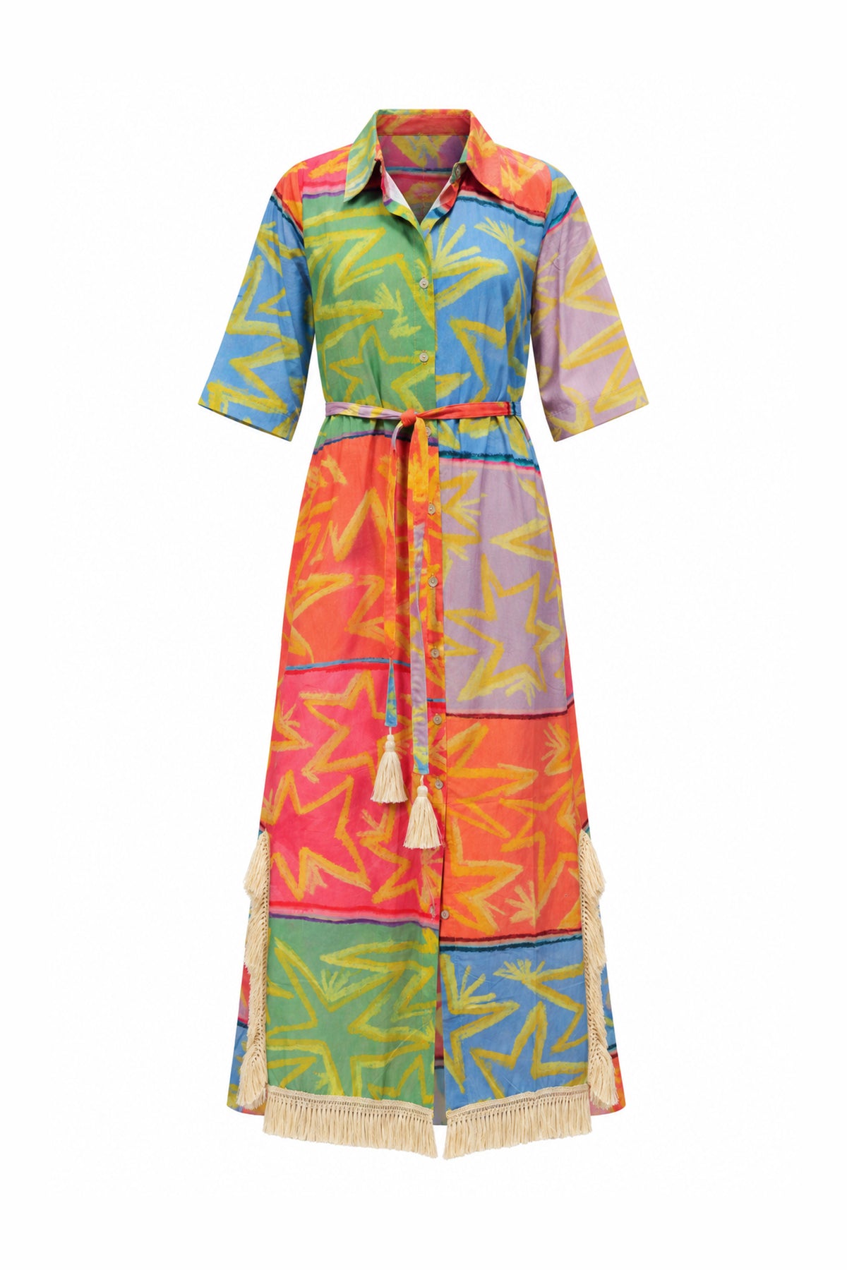 Star Gazer Maxi Shirt Dress