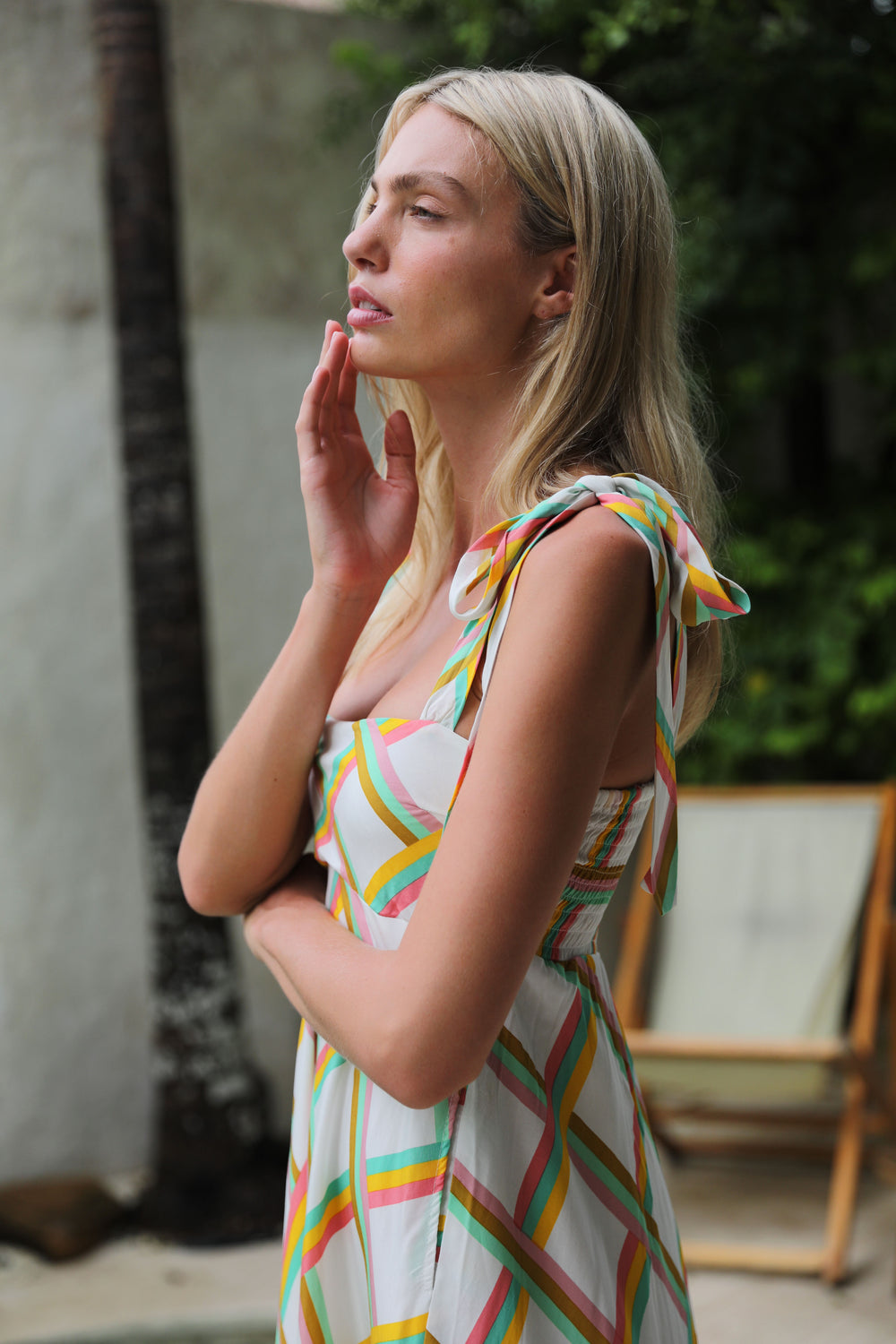 Holiday Check Midi Dress - Frank And Dollys