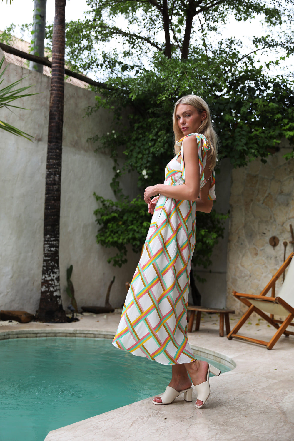 Holiday Check Midi Dress - Frank And Dollys