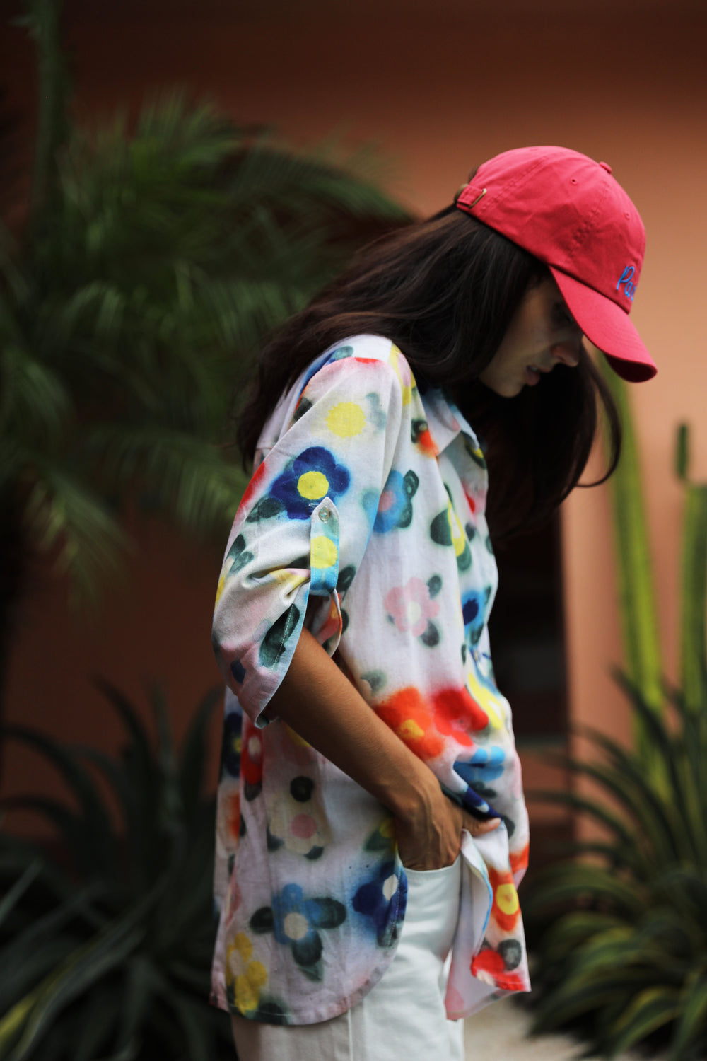 Cactus Flower Shirt - Linen