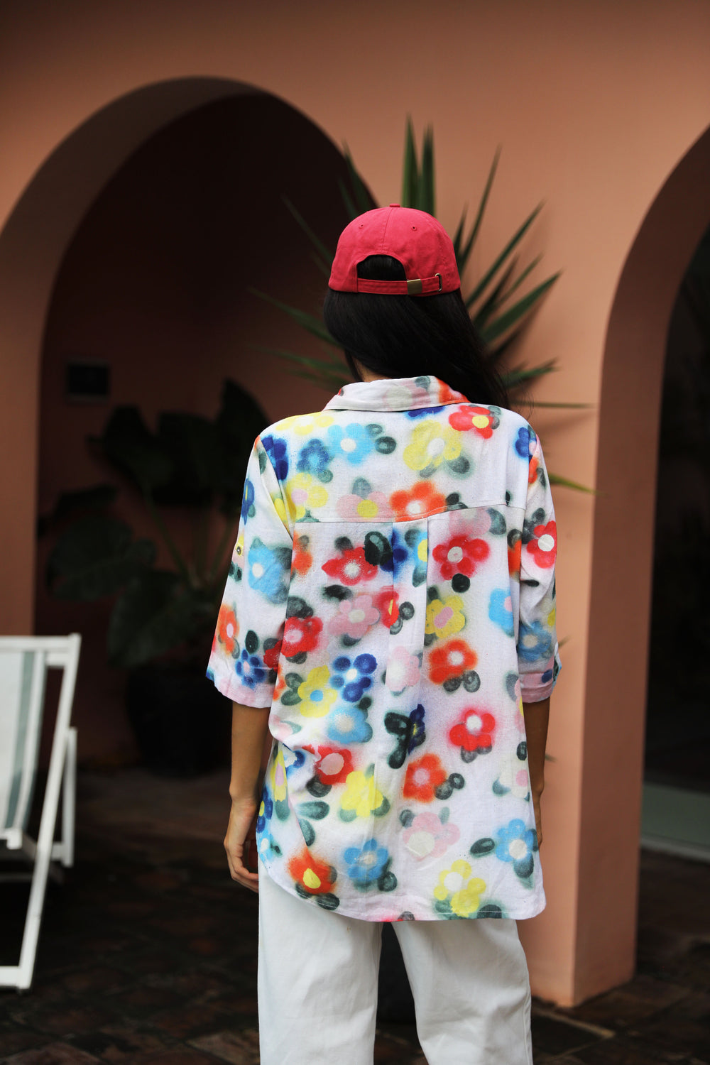 Cactus Flower Shirt  - Linen