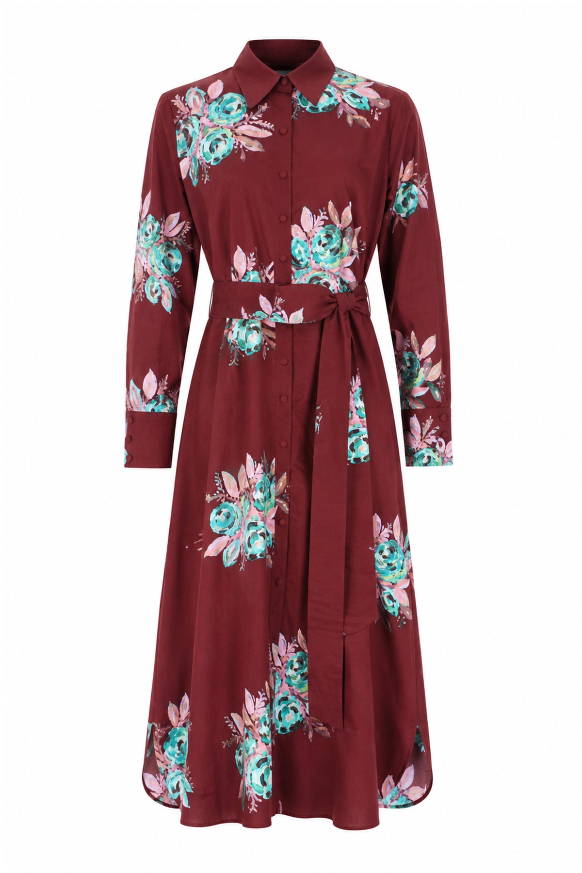 Casa Rosetta Shirt Dress - Rouge