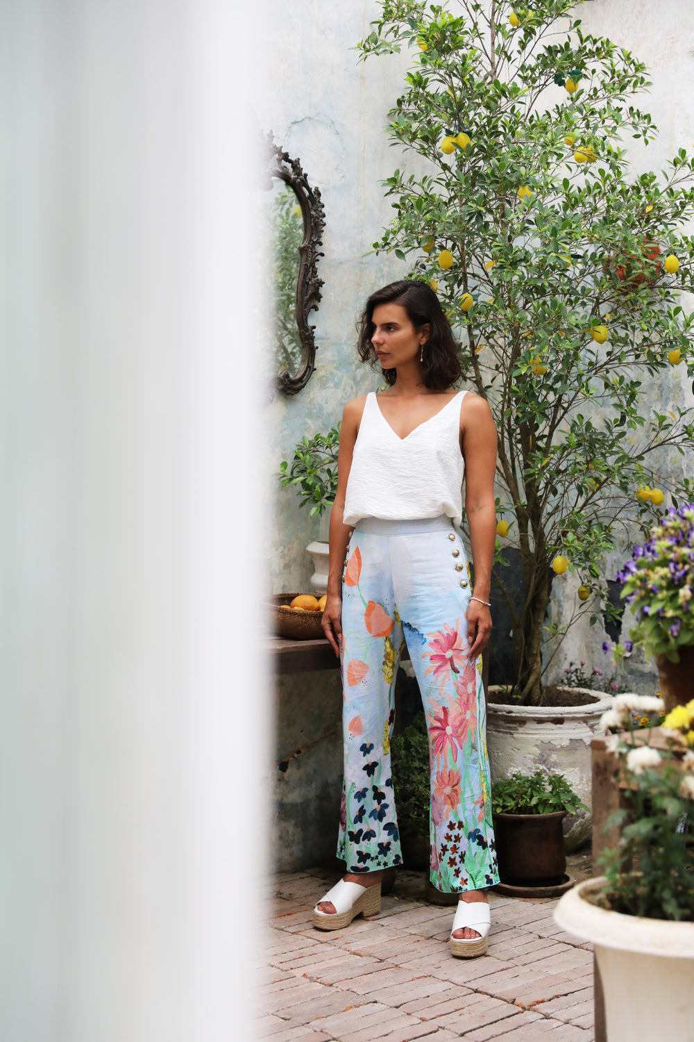 Flora Pants - Sky