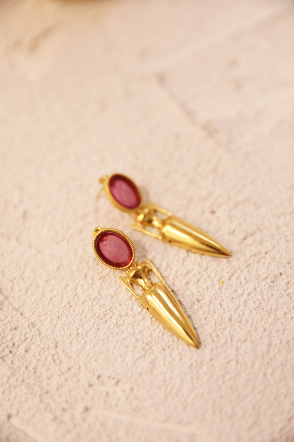 Vessel Earrings - Magenta