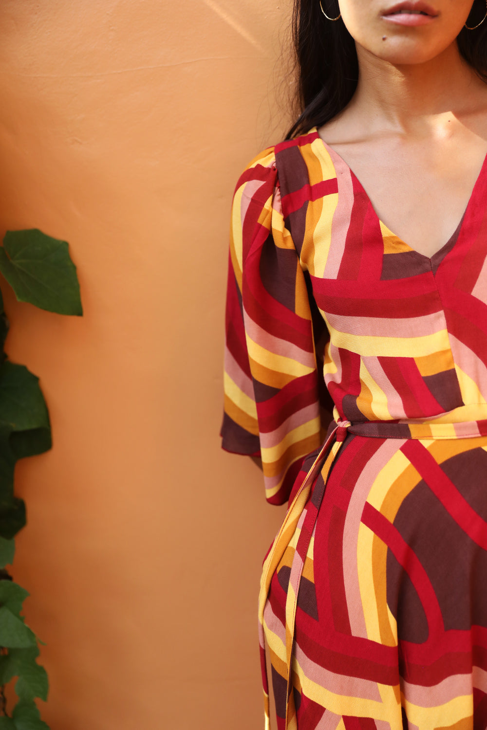 Astral Midi Dress - Henna
