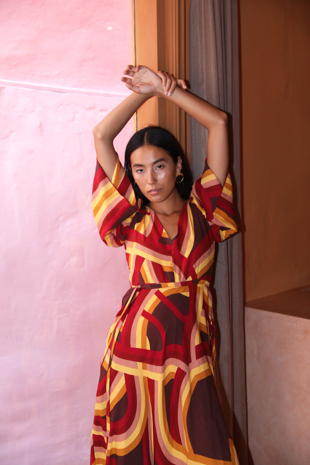 Astral Midi Dress - Henna