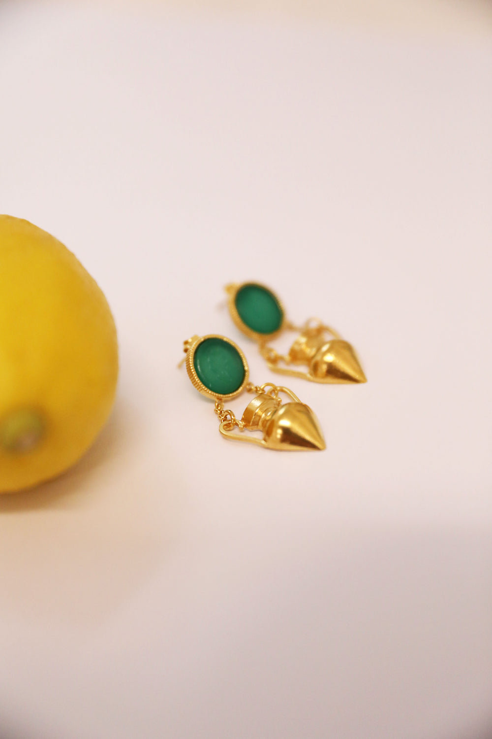 Vessel Earrings - Emerald