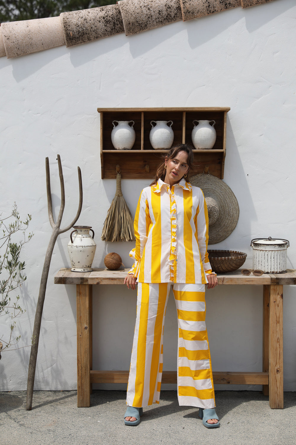 Paloma Pants - Limone - Frank And Dollys