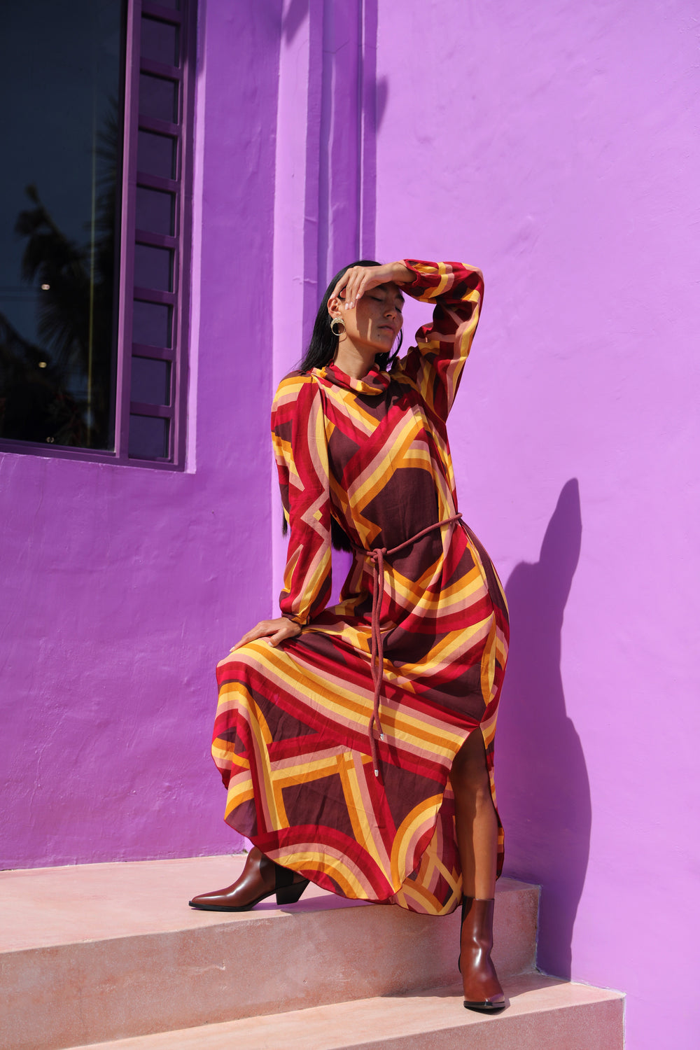 Astral Maxi Dress - Henna - Frank And Dollys
