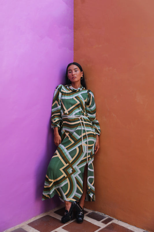 Astral Maxi Dress - Juniper - Frank And Dollys