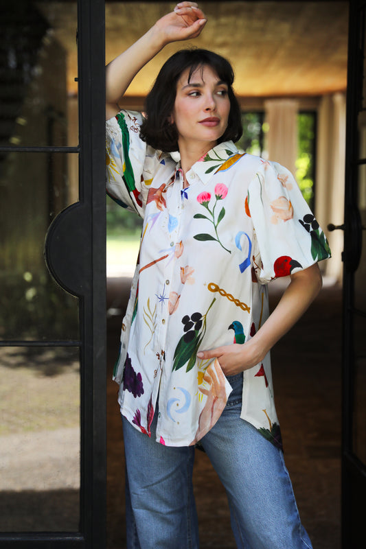 Boheme Blouse - White - Frank And Dollys