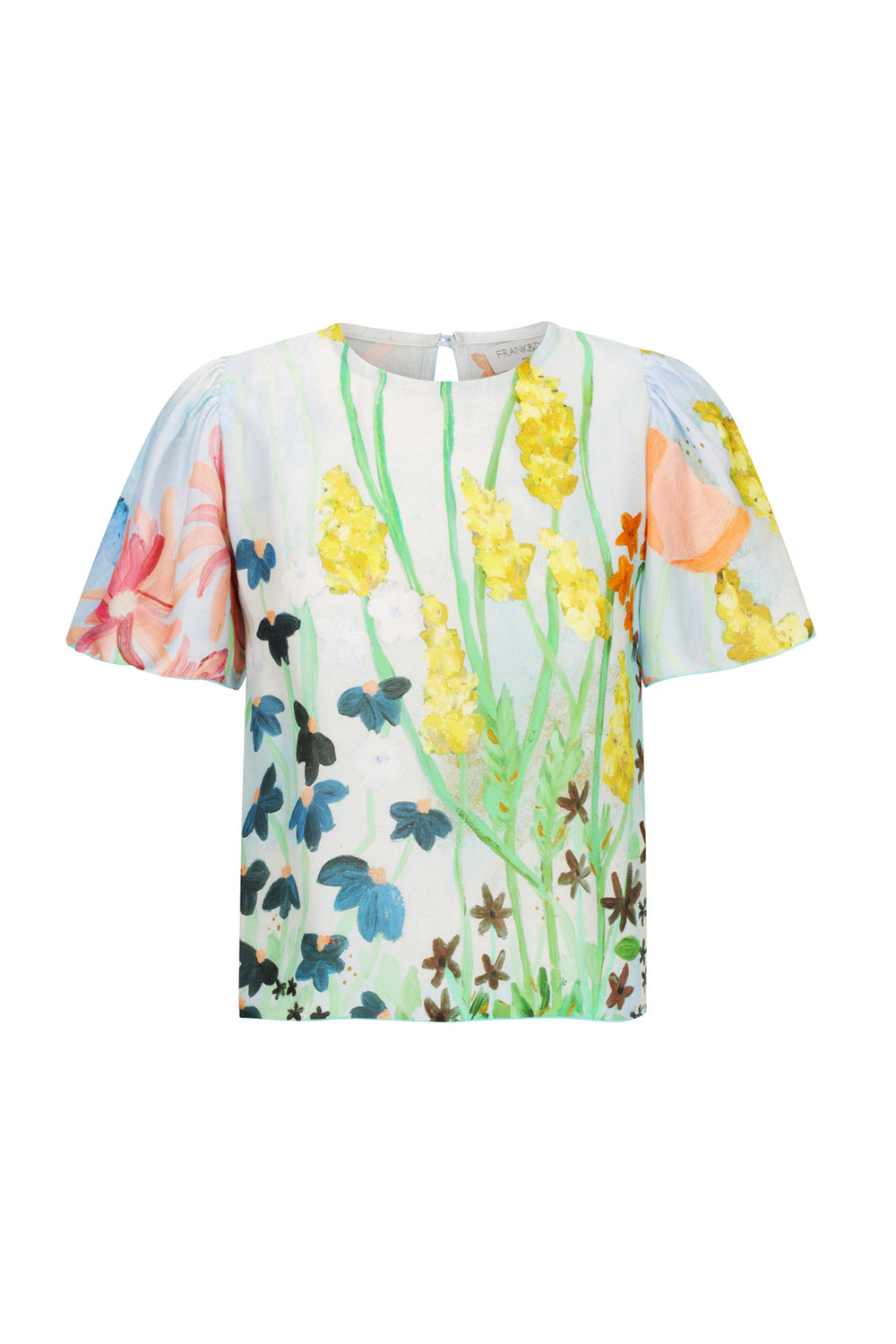 Flora Blouse - Sky - Frank And Dollys