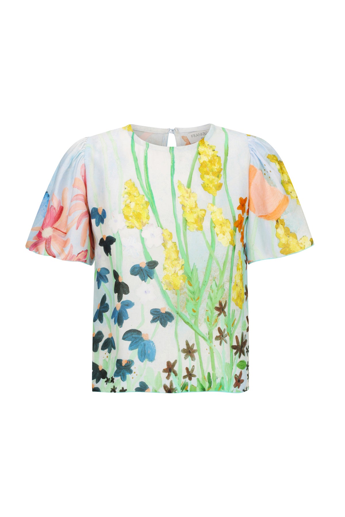 Flora Blouse - Sky