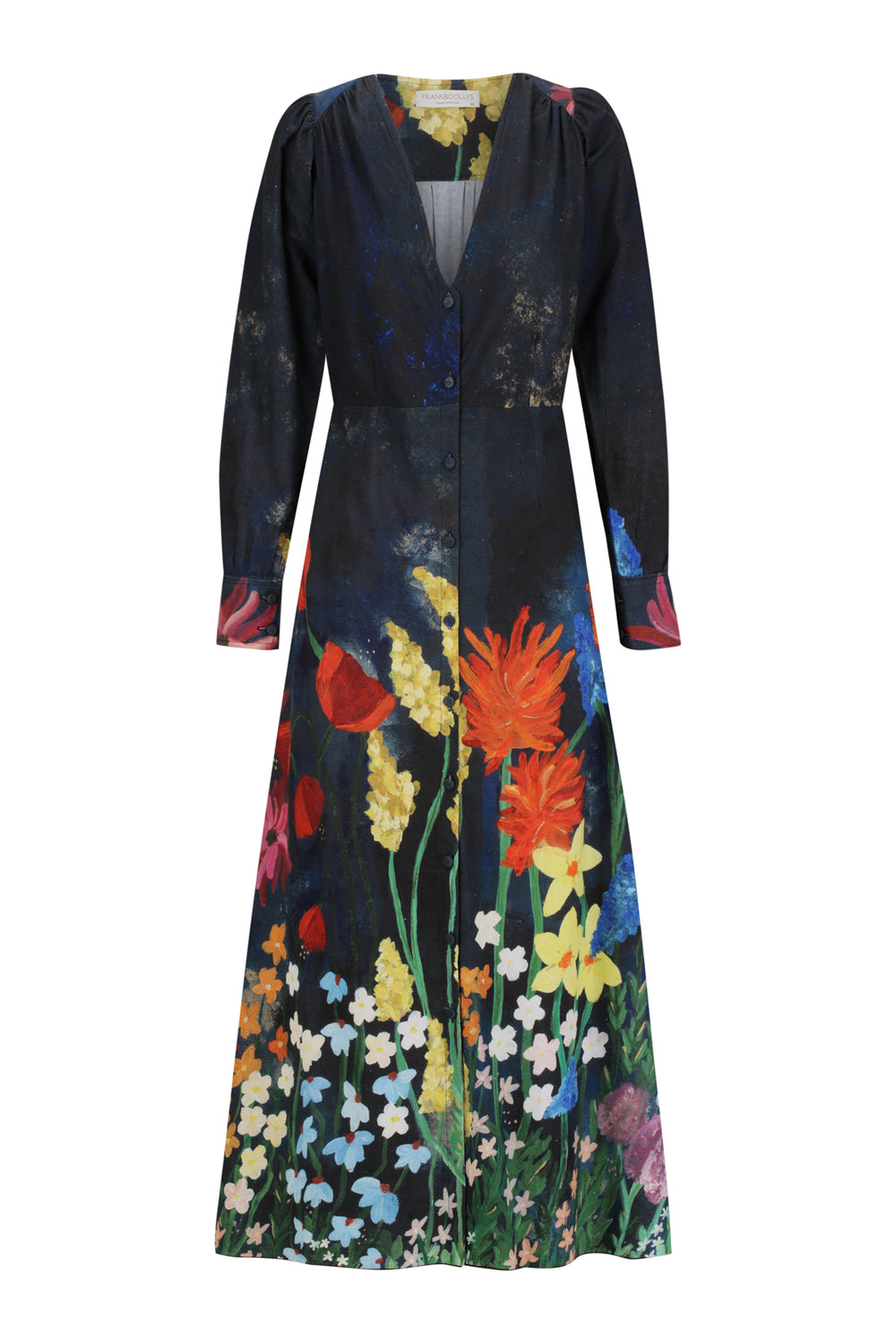 Flora Gown - Navy - Frank And Dollys