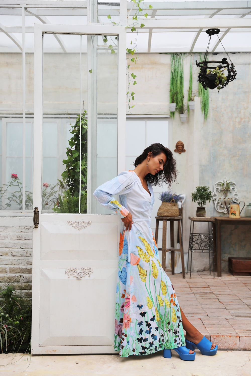 Flora Gown - Sky - Frank And Dollys