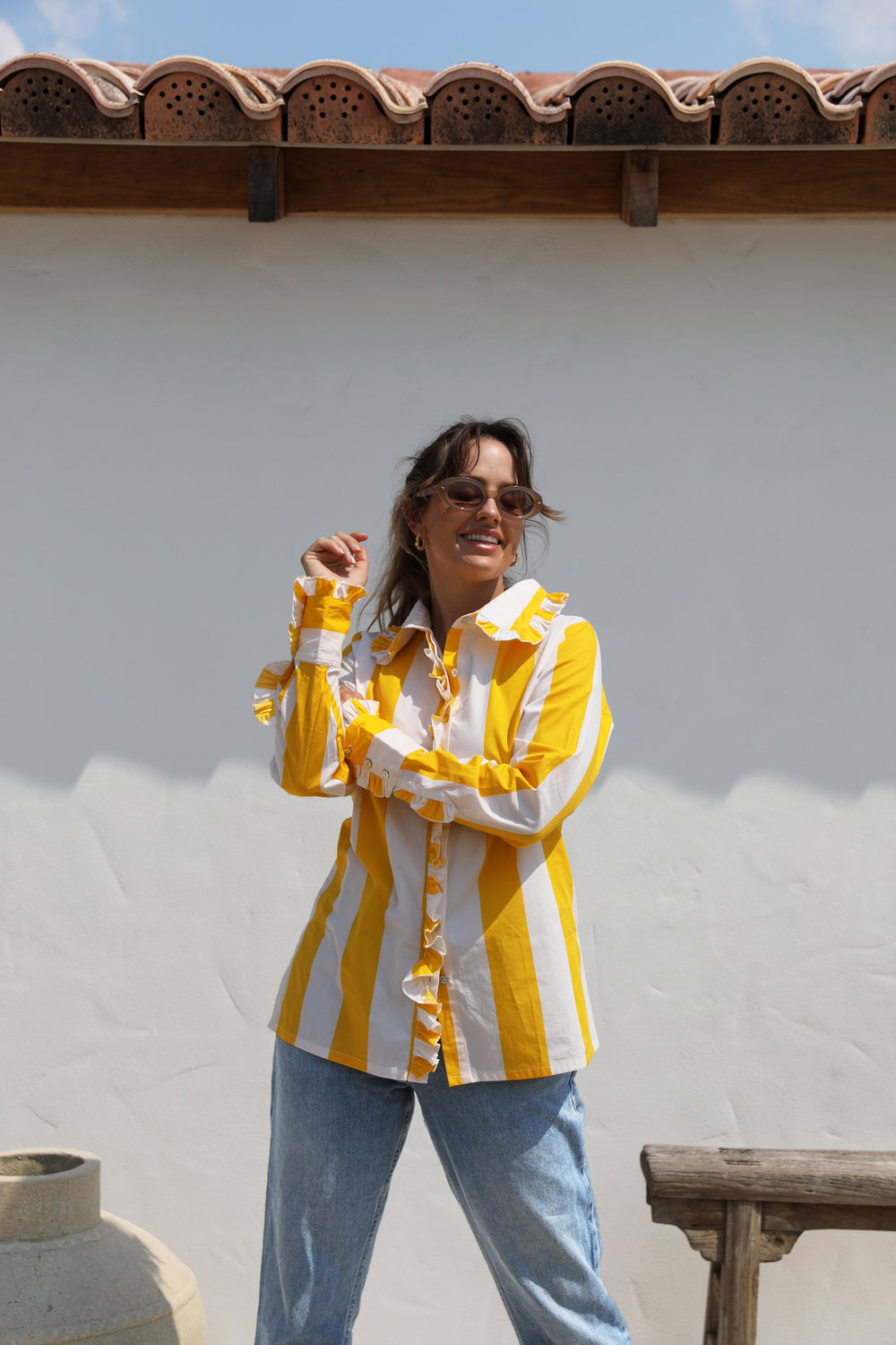 Paloma Shirt - Limone - Frank And Dollys