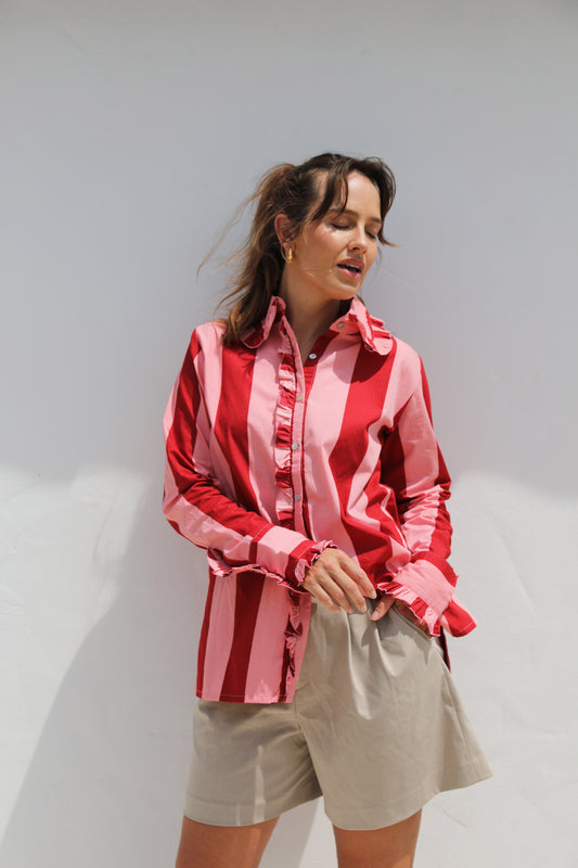Paloma Shirt - Vino - Frank And Dollys