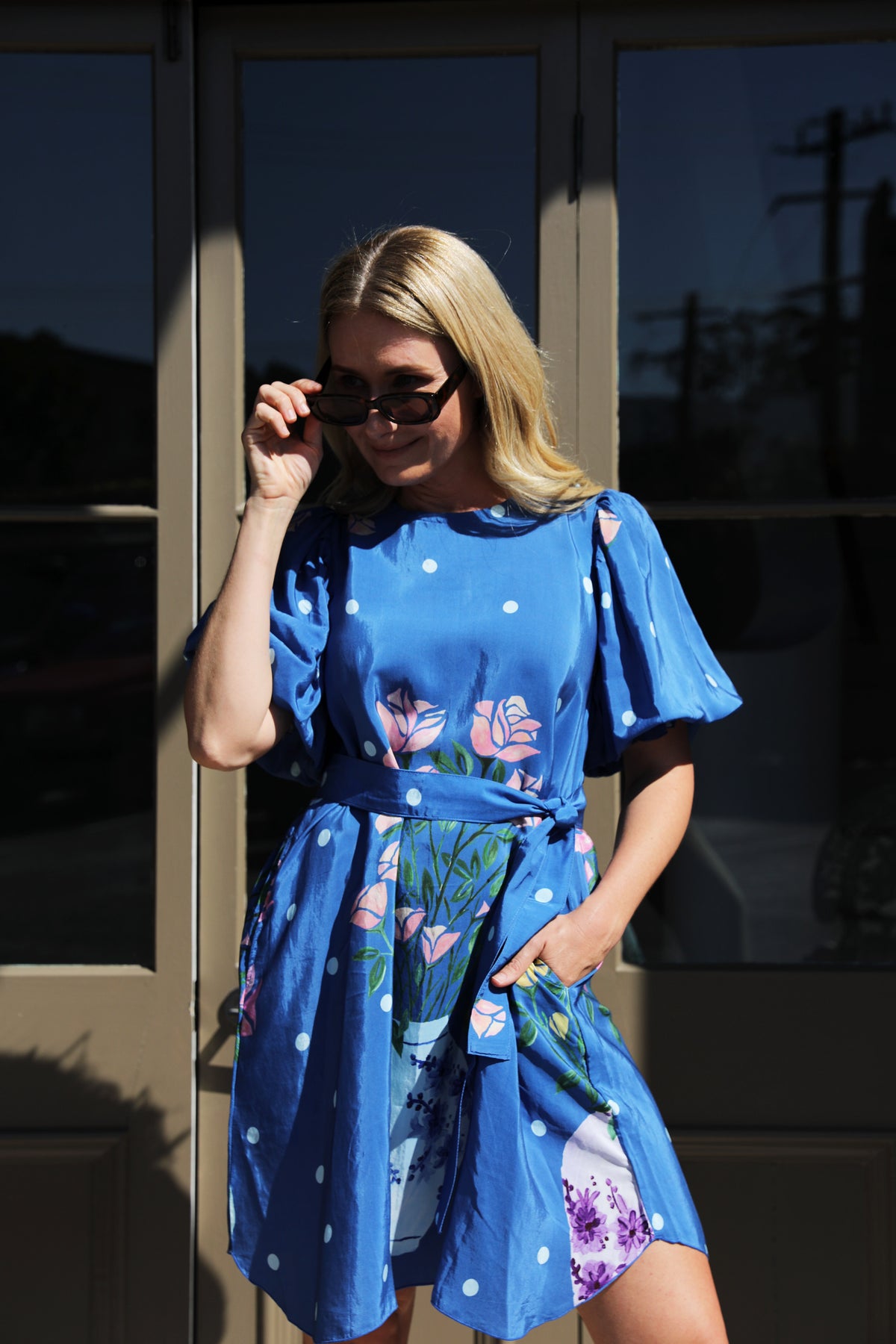 Rosé Party Dress - Blue