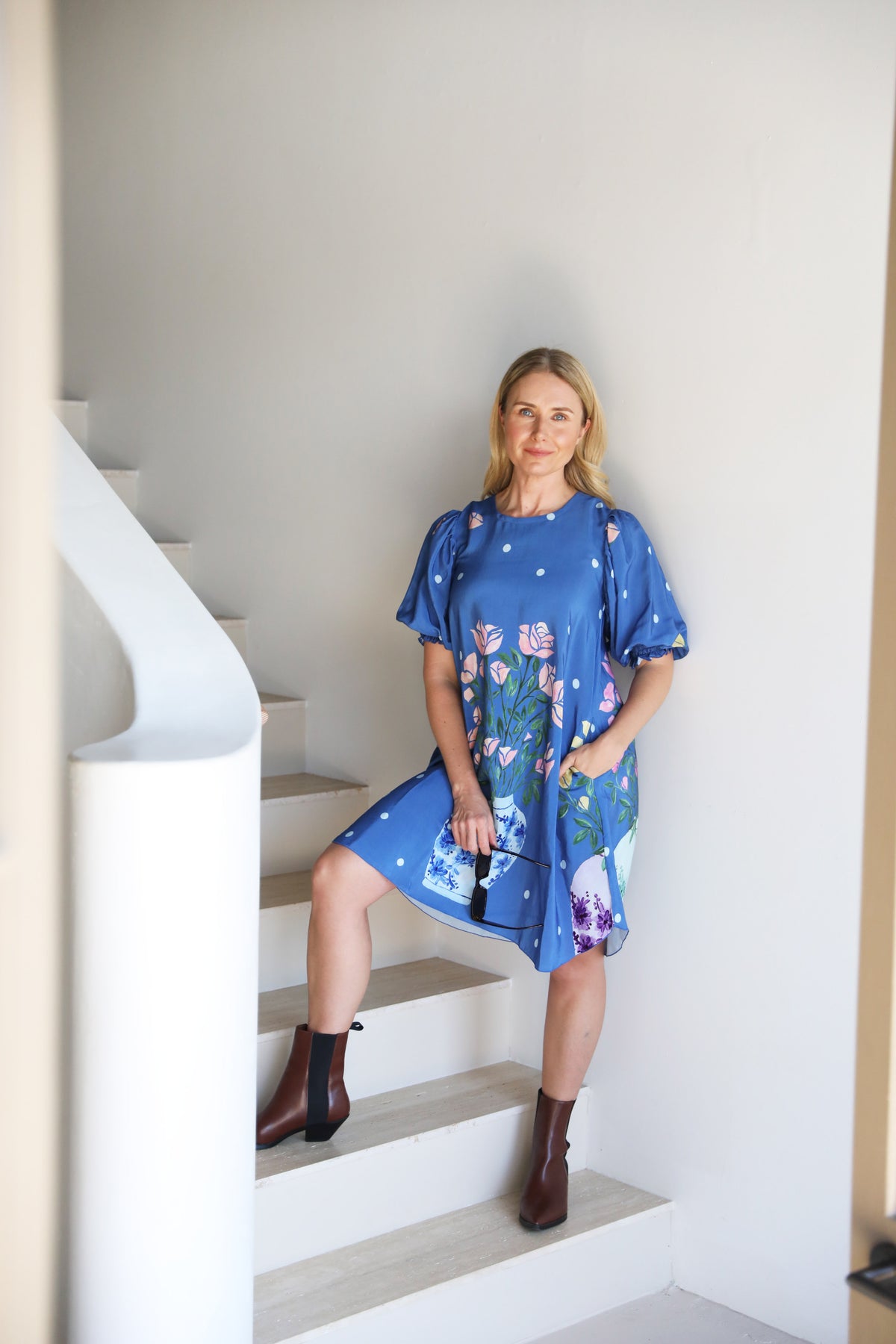 Rosé Party Dress - Blue