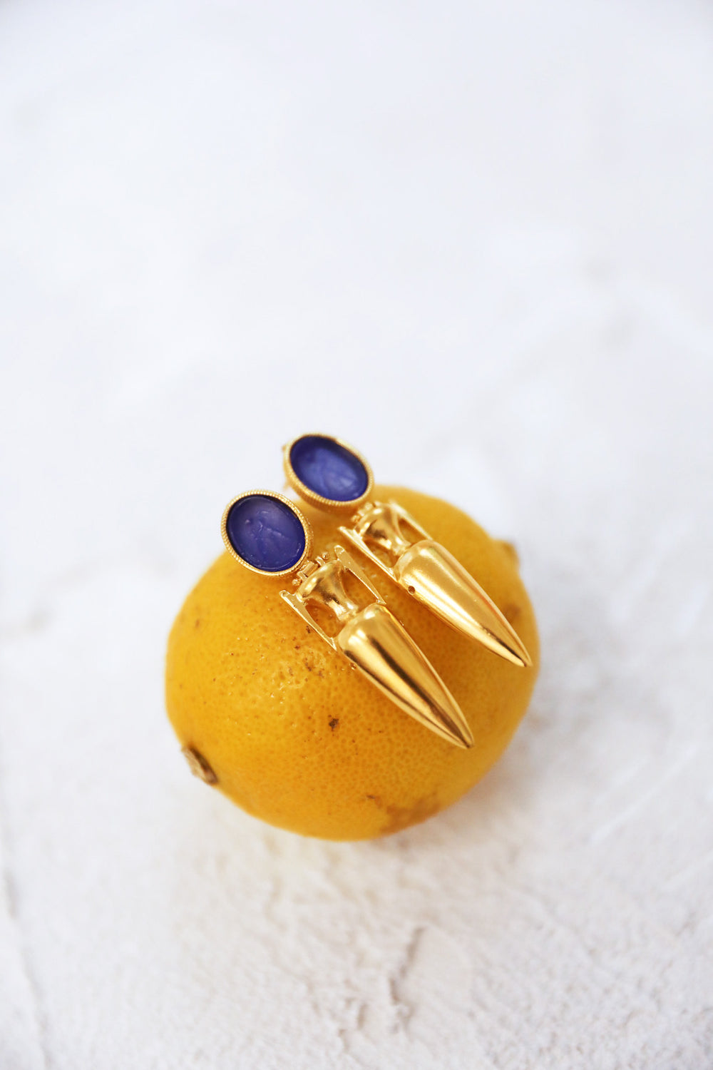 Vessel Earrings - Cobalt