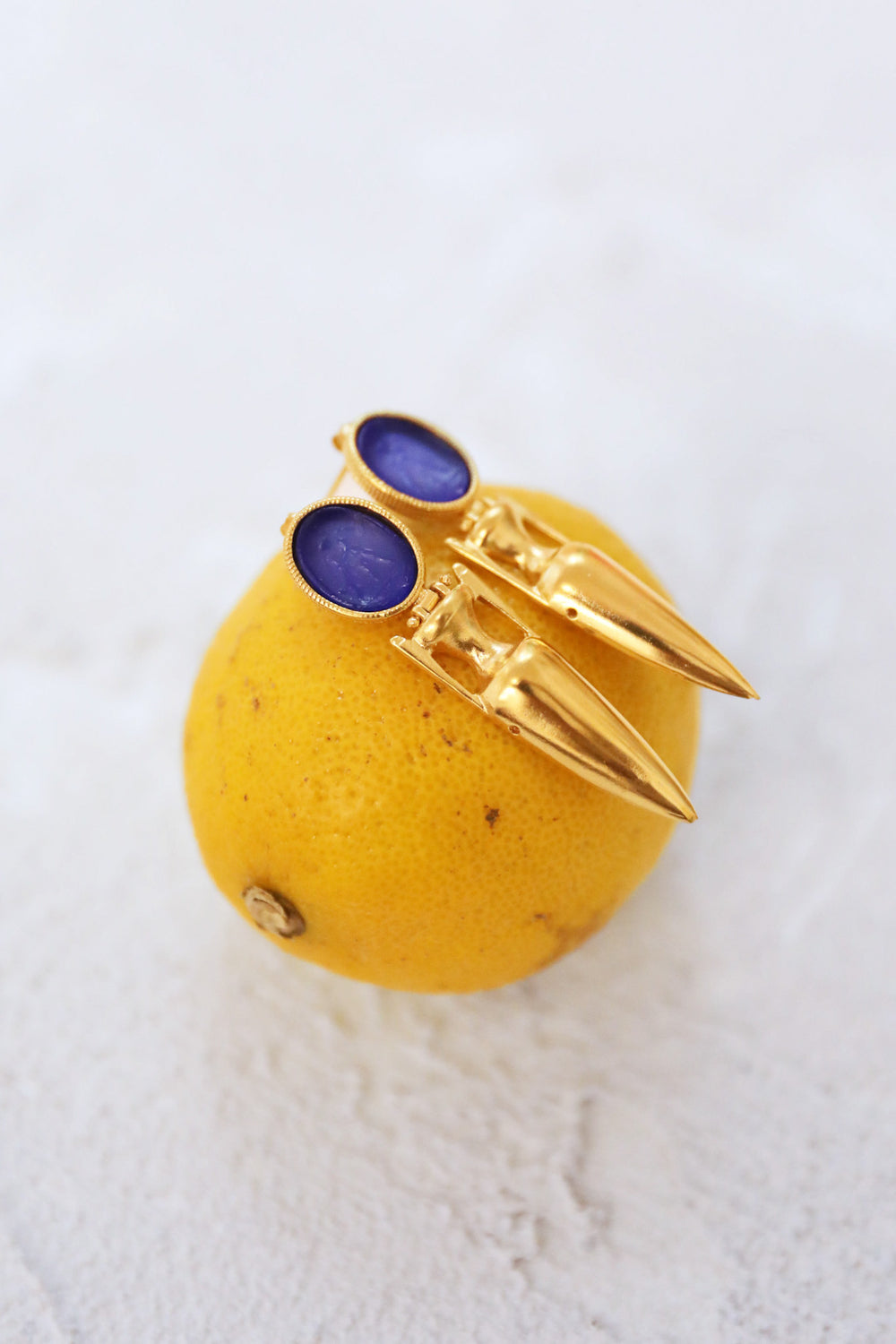 Vessel Earrings - Cobalt