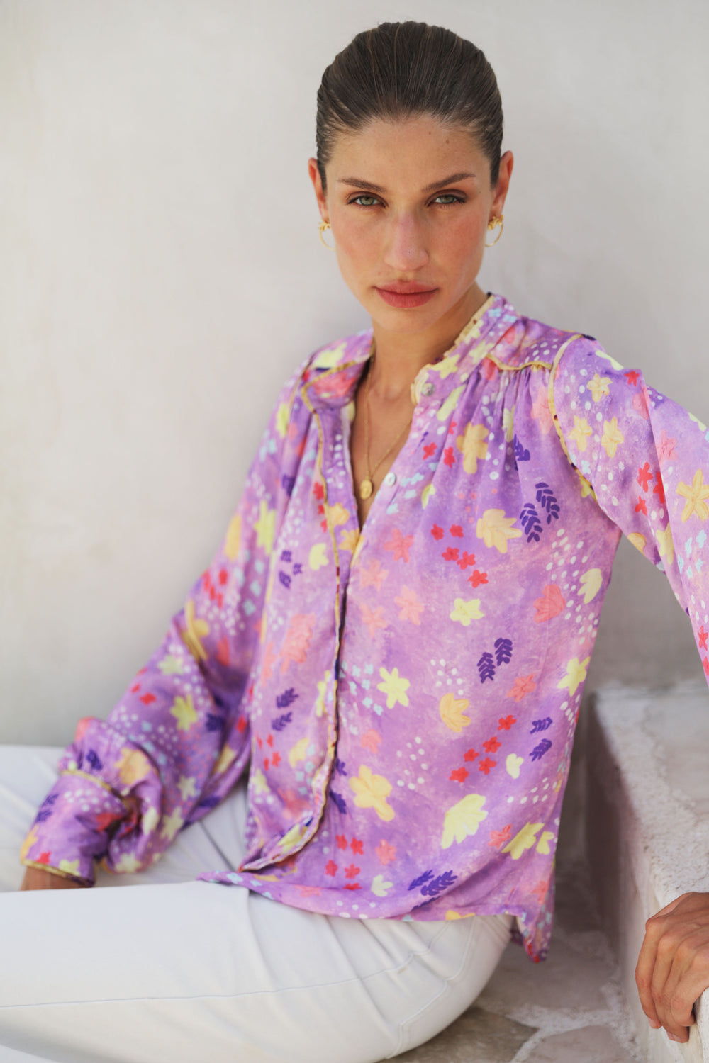 Viamo Blouse - Lilac