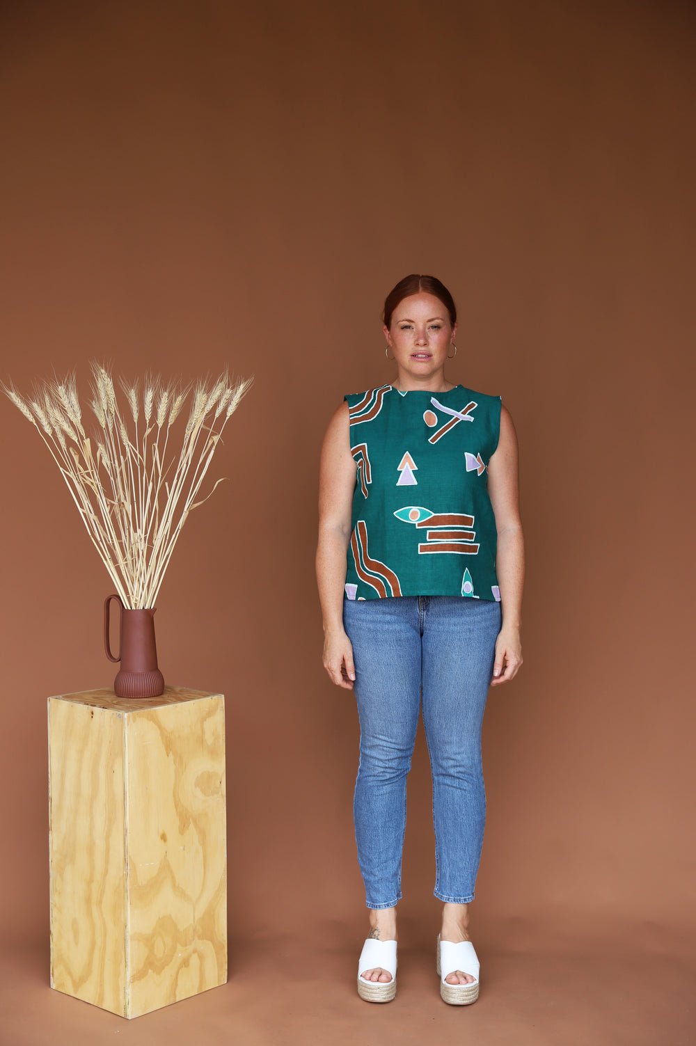 Remnant Staple Top - Temple Emerald