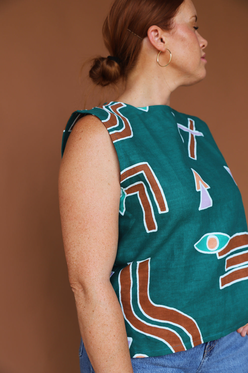 Remnant Staple Top - Temple Emerald