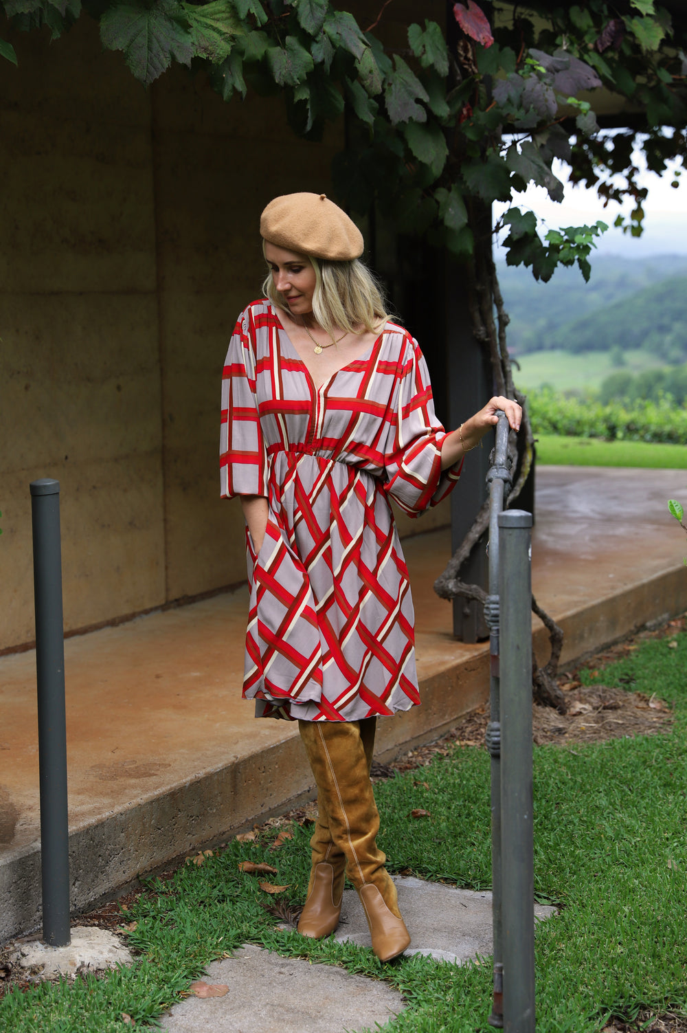 San Polo Camille Dress - Rouge - Frank And Dollys